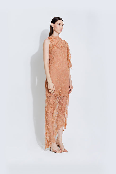 Sinara Blush Lace Dress